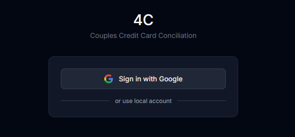 Google sign-in screen